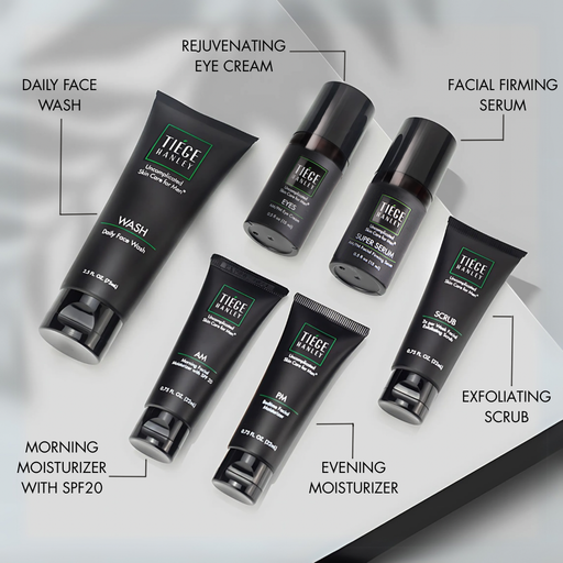 Tiege Hanley The Anti-Aging Routine for Men System Light Gray