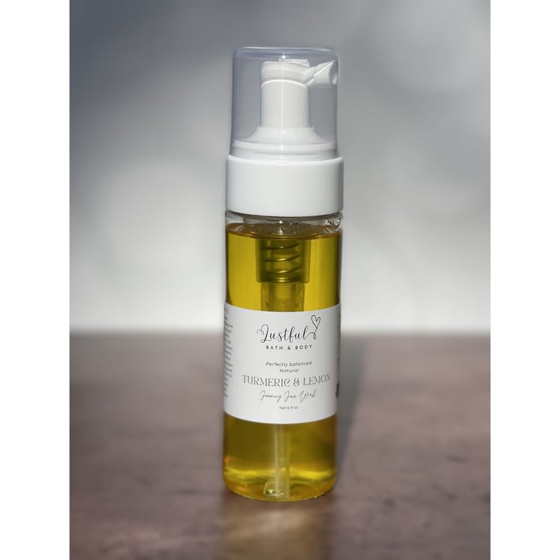 Lustful Bath, LLC TURMERIC & LEMON FACE WASH Face Wash Light Slate Gray Full,Travel