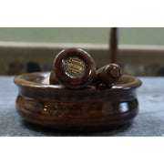 CreationsByWill Walnut Lather Bowl Lather Bowl Dark Slate Gray