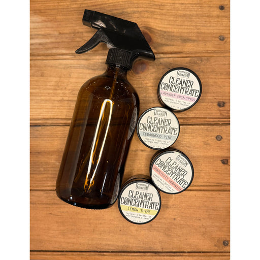 Apotheke DuJardin Cleaner Concentrate | Replaces 5 Spray Cleaning Bottles! cleaning solution Sandy Brown Lemon-Thyme,Grapefruit-Geranium,Pine-Cedarwood,Lavender-Eucalyptus