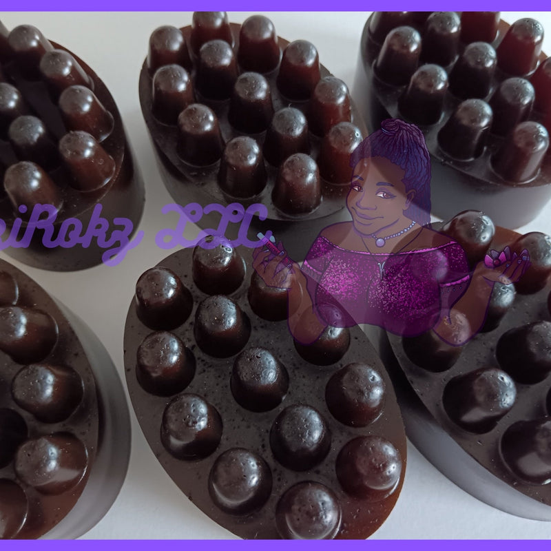 KaziRokz Espresso Rok Massage Therapy Soap Bar 5oz.(100% Vegan / Cruelty Free) Aloe Vera + Coffe Beans. Dark Slate Gray