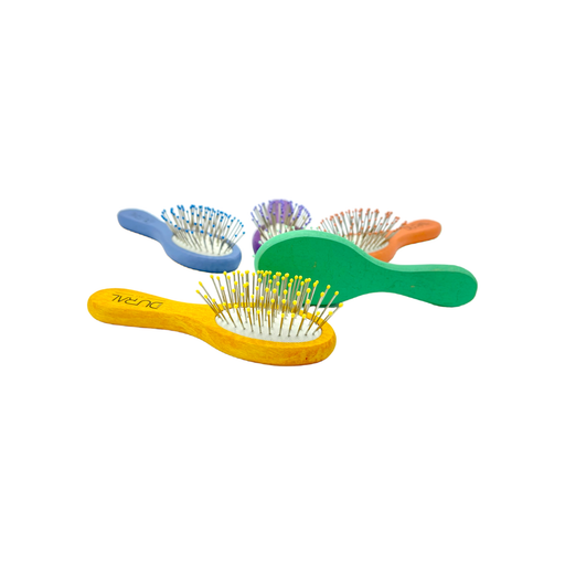 Dural Dural Beech wood rubber cushion mini brush with steel pins and ball tips - assorted colors Mini Brush Sea Green