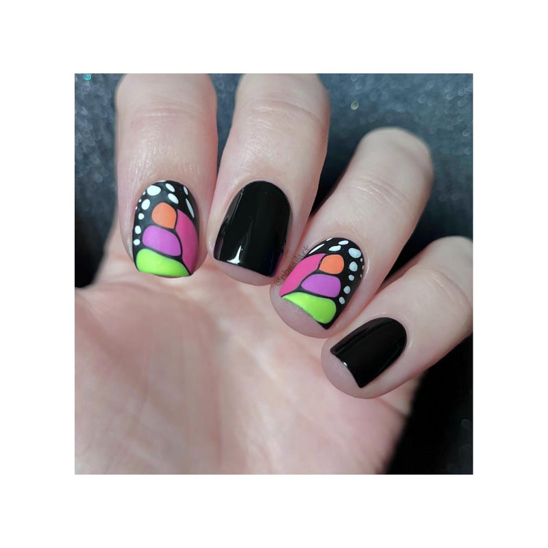 UberChic Beauty Butterflies Stamping Plate Rosy Brown