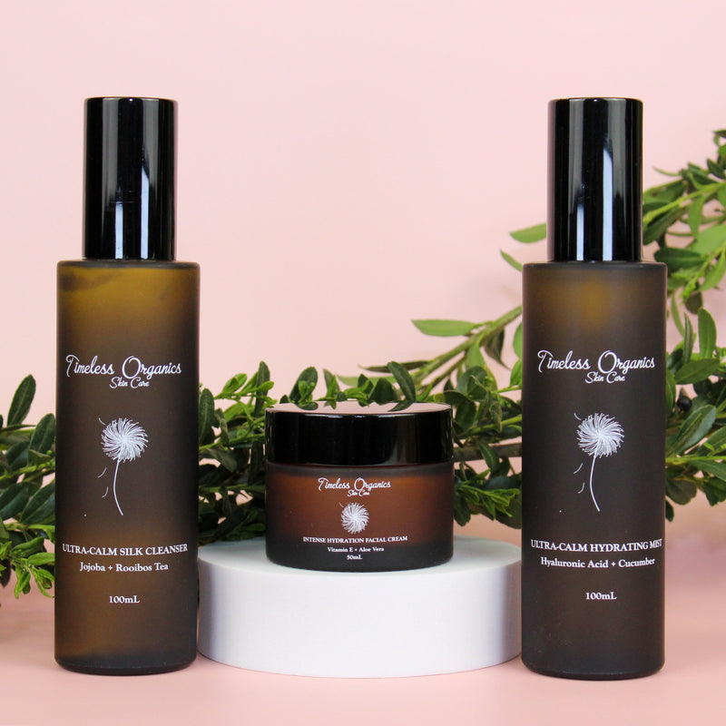 Timeless Organics Skin Care Ultra-Calm Moisturizing Kit Kit Light Gray