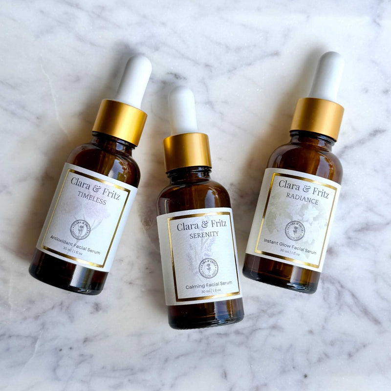 Clara & Fritz Tallow Shop The Serum Trio Serum or Oil Light Gray