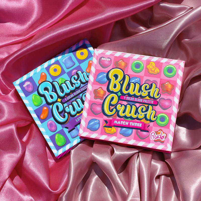 Rude Cosmetics Blush Crush 9 Color Blush Palette - Level Up Face Maroon Level Up