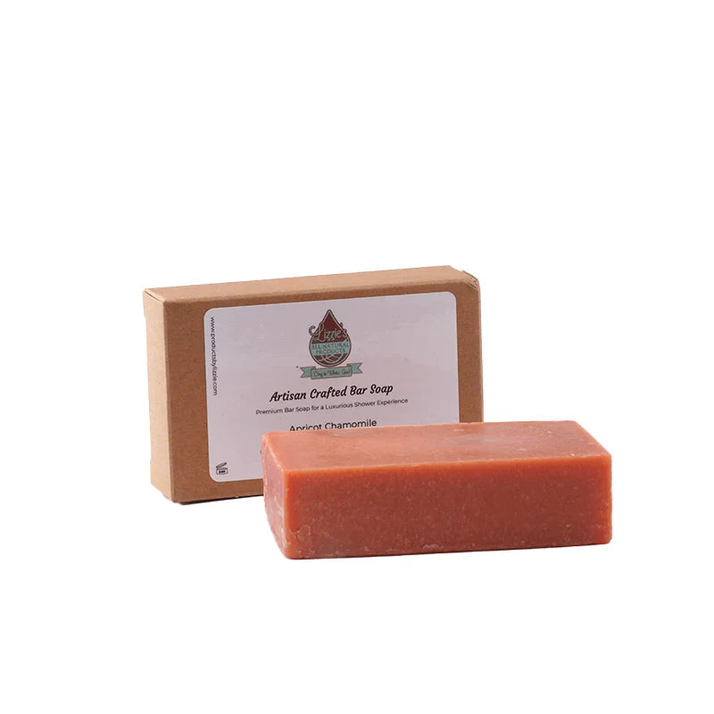 Lizzie's All-natural Products Artisan Crafted Bar Soap White Smoke Apricot Chamomile