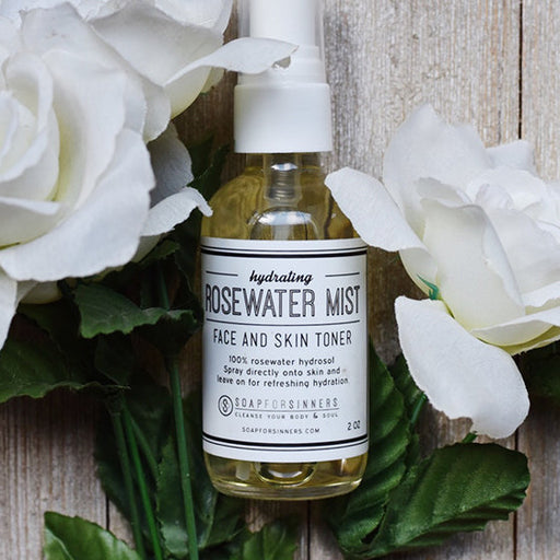 Soap for Sinners Rosewater Mist - 2oz Hydrosol Gray