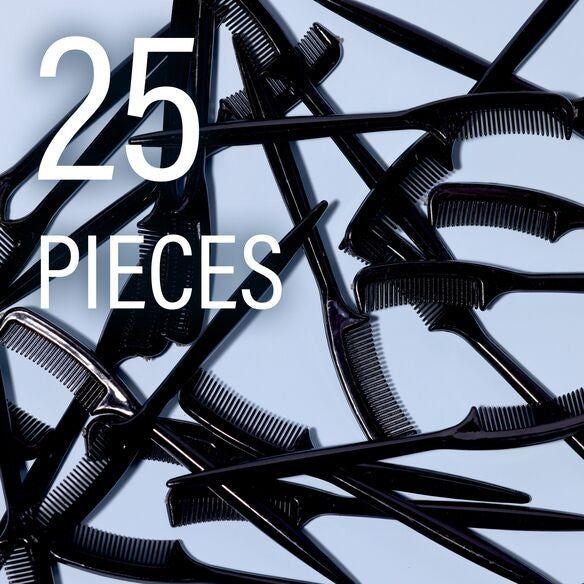 GodefroyBeauty Black Plastic Disposable Eyebrow Comb - 25 Pieces Eyebrow brush Black