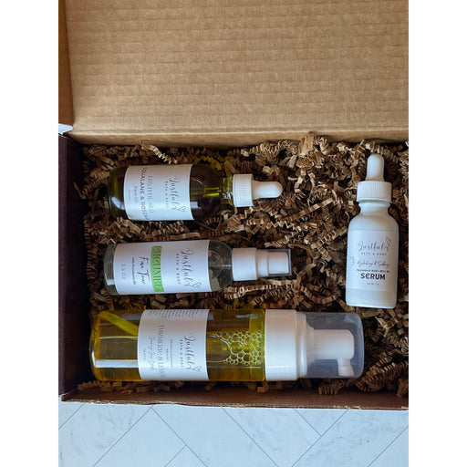 Lustful Bath, LLC LUSTFUL GLO ULTIMATE FACE CARE KIT is Facial Cleansing Kit Rosy Brown Turmeric & Lemon,Willow & Oats