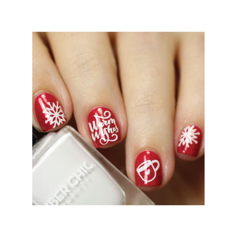 UberChic Beauty Merry & Bright Stamping Plate Tan