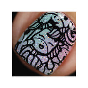 UberChic Beauty Unicorn Love-02 Stamping Plate Dark Olive Green