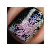UberChic Beauty Unicorn Love-02 Stamping Plate Dark Slate Gray