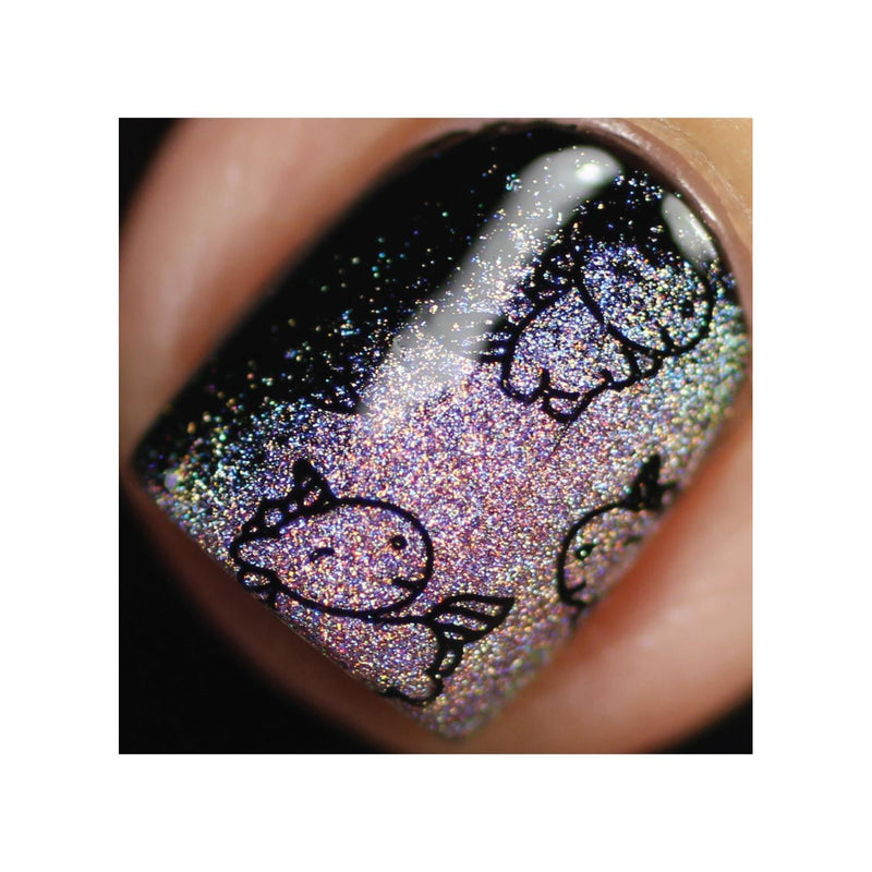 UberChic Beauty Unicorn Love-02 Stamping Plate Dark Slate Gray