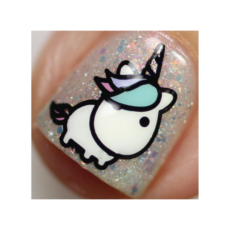 UberChic Beauty Unicorn Love-02 Stamping Plate Black