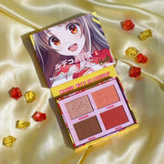 Rude Cosmetics Manga Collection Face Palette Face Palette Dark Khaki Clever Kirei-Sama,Purr-fect Neko-Chan,Rebel Rudeko,Sweetheart Sawa-Chan