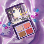 Rude Cosmetics Manga Collection Face Palette Face Palette Rosy Brown Clever Kirei-Sama,Purr-fect Neko-Chan,Rebel Rudeko,Sweetheart Sawa-Chan