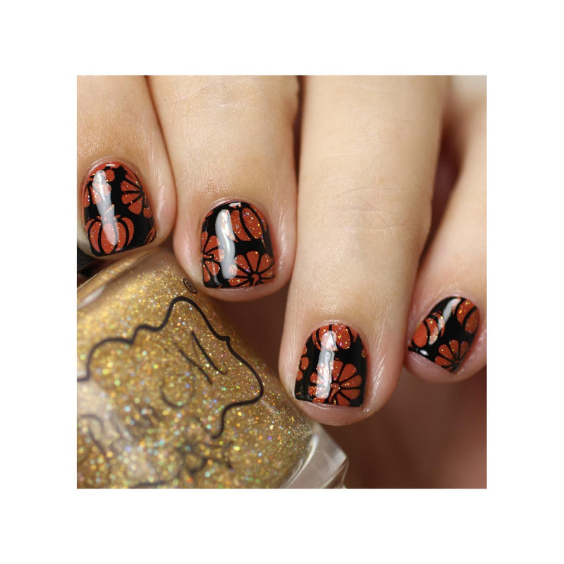 UberChic Beauty I Always Fall For Autumn Stamping Plate Rosy Brown