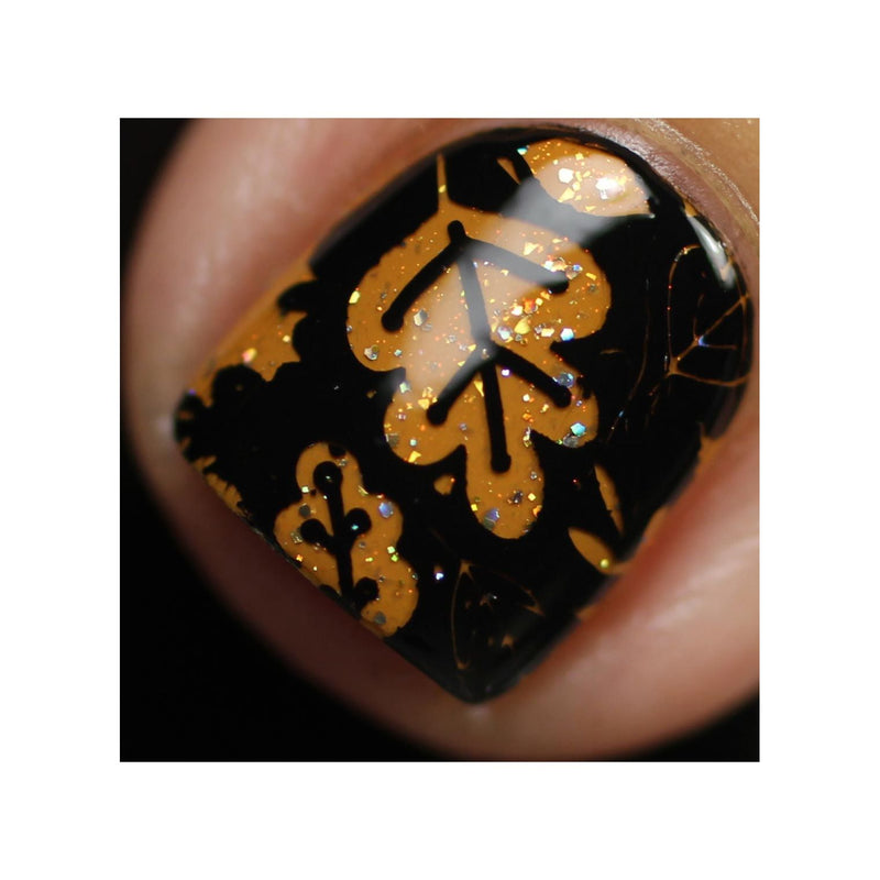 UberChic Beauty I Always Fall For Autumn Stamping Plate Rosy Brown