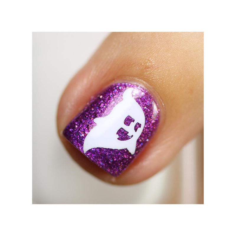 UberChic Beauty Halloween-08 Stamping Plate Gray