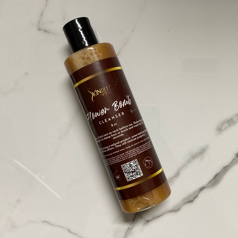 Skin Deep by Shae Flower Bomb Cleanser Gray 4oz,8oz