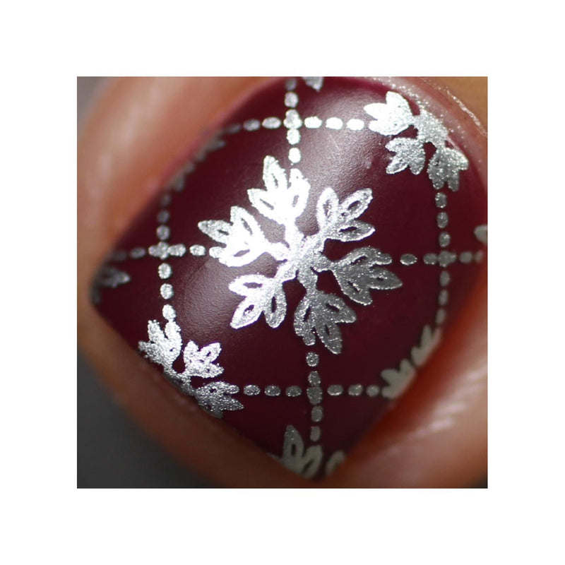 UberChic Beauty Let It Snow Stamping Plate Dark Slate Gray