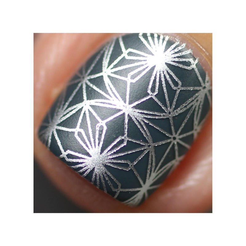 UberChic Beauty Luxe In Lines Stamping Plate Dark Slate Gray
