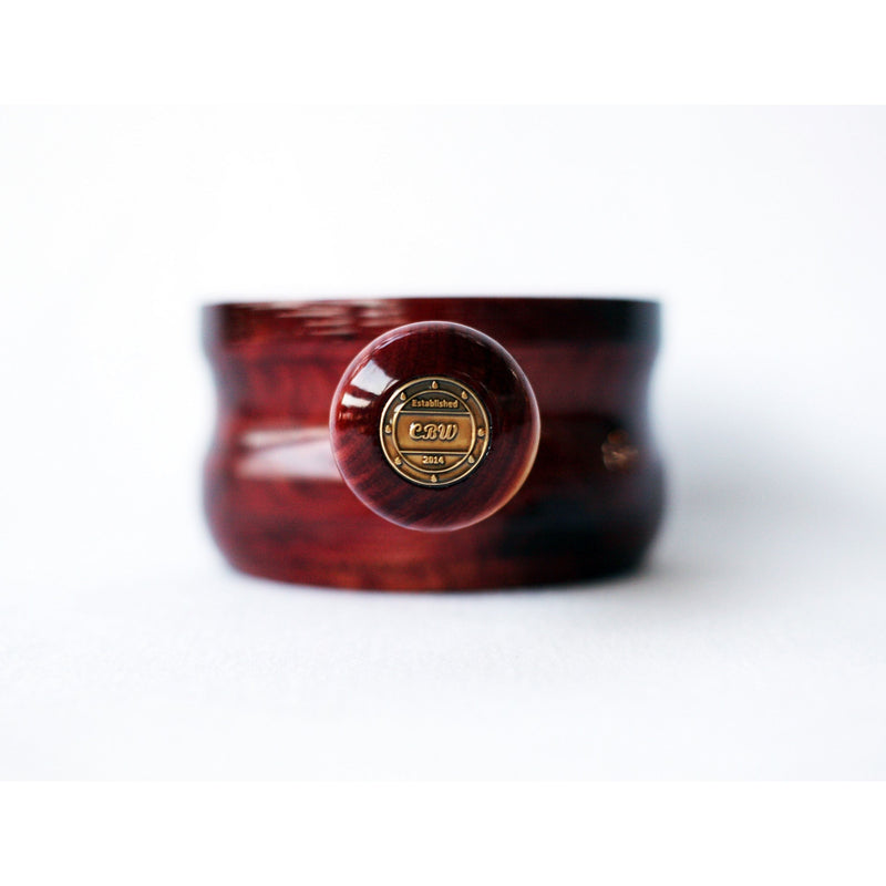 CreationsByWill Red Cedar Lather Mug Lather Bowl Black