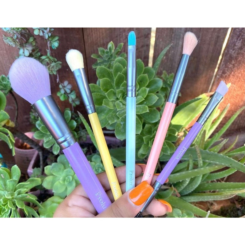 Prolux Cosmetics Ultra Pastel Brush Set brush Dark Olive Green Rainbow