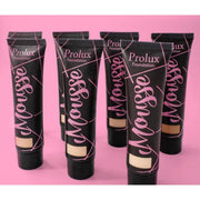 Prolux Cosmetics Mousse Foundation Face Foundation Pale Violet Red 1 Natural Beige,2 Soft Ivory,3 Creamy Beige,4 Medium Beige,5 Soft Beige,6 Dark Beige,11 Golden Neutral,12 Nude Fair,13 Honey,14 honey Fair,15 Golden Dark,16 Spiced Almond