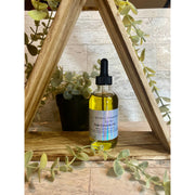 shuntebathandbody Hair Growth Oil with Tea Tree, Fenugreek, and Rosemary Infused Olive Oil Light Gray