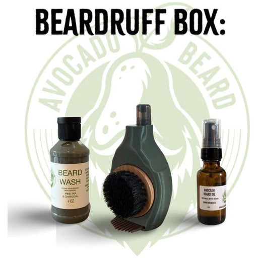Avocado Beard Co Beardruff Box Dark Slate Gray Forest Fresh 1 oz Beard Oil,Gravity 1 oz Beard Oil,Old School Fresh 1 oz Beard Oil,Carolina Breeze 1 oz Beard Oil,Lumbersexual 1 oz Beard Oil,I'm Taken 1 oz Beard Oil