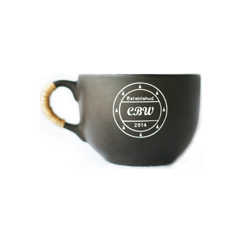 CreationsByWill Lather Mug - Ceramic Lather Bowl Dark Slate Gray
