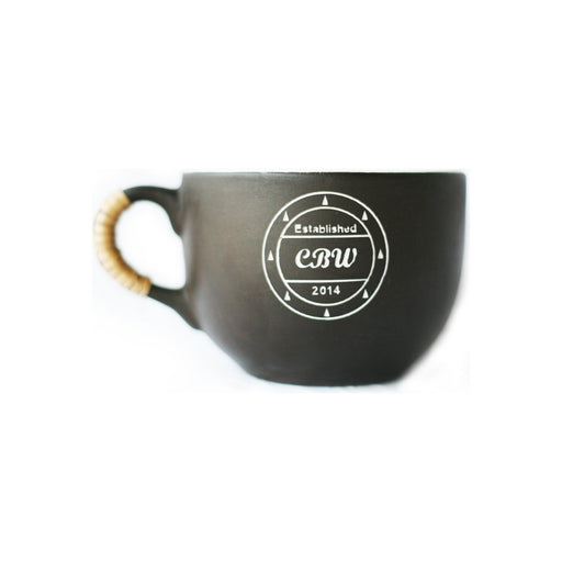 CreationsByWill Lather Mug - Ceramic Lather Bowl Dark Slate Gray