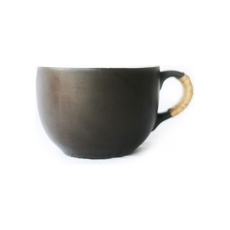 CreationsByWill Lather Mug - Ceramic Lather Bowl Dark Slate Gray