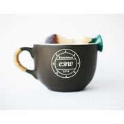 CreationsByWill Lather Mug - Ceramic Lather Bowl Dark Slate Gray