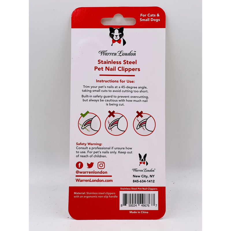 Warren London Nail Clippers for Cats Nail Clippers Gray