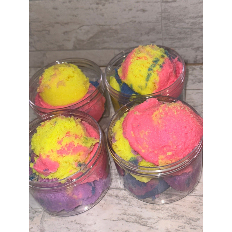 shuntebathandbody Foaming Sugar Scrub Slate Gray Fruit Loops,Pink Grapefruit,Sea Salt & Lily,Seaside Citrus,Mai Tai,Strawberry Guava,Baby Powder,Honeydew Melon,Lavender,Turmeric,Love Spell (Dupe),Oatmeal Milk & Honey,Cocoa Butter Cashmere,Caramel Frappe,White Eucalptus,Peppermint Candy,Blueberry Cheesec