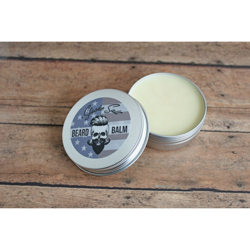 Stache Salt Moustache Wax Ol’ Fashion Beard Balm Beard Balm Dim Gray