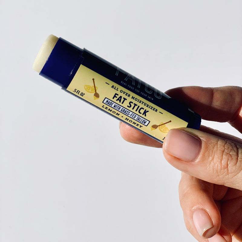 FATCO Skincare Products Fat Stick, Lemon + Honey, 0.5 Oz Light Gray