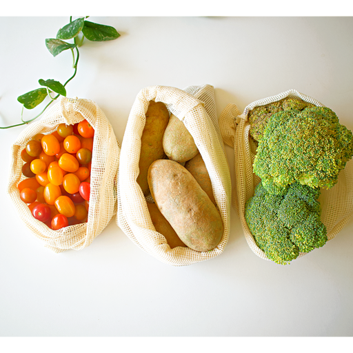 Love of Earth Co. Produce Mesh Bags (Set of 3) Lavender