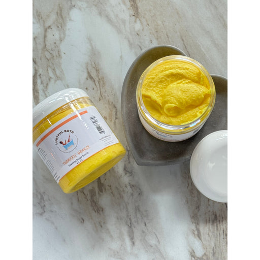 Lustful Bath, LLC FOAMING SUGAR SCRUB Sugar Scrub Gray Turmeric Orange