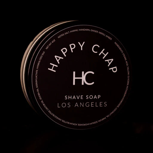 Happy Chap Happy Chap Los Angeles Shaving Collection Shaving Set Black Shaving Soap 4oz