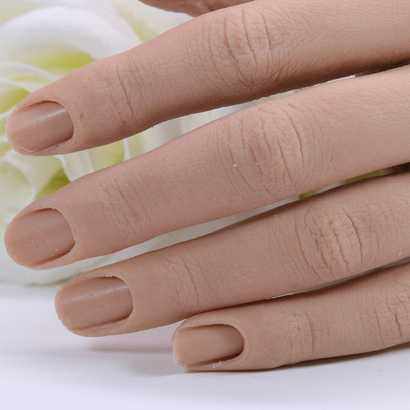 Red Iguana LLC Set of Two 2.0 Full Silicone Practice Hands (Left and Right) 2.0 Hand Rosy Brown Set of 2 (Left and Right) hands / Poseable / April,Set of 2 (Left and Right) hands / Regular / April