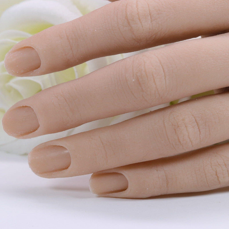 Red Iguana LLC Set of Two 2.0 Half Silicone Practice Hands (Left and Right) 2.0 Hand Rosy Brown Set of 2 (Left and Right) hands / Poseable / Inessa,Set of 2 (Left and Right) hands / Regular / Inessa