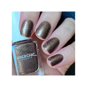 UberChic Beauty Celtic Queen - Holographic Polish Regular Polish Dark Gray