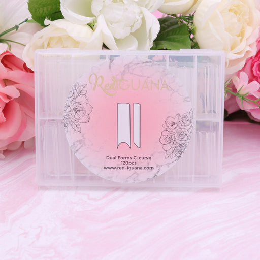 Red Iguana LLC Square C-Curve Dual Forms Nail Tips Lavender