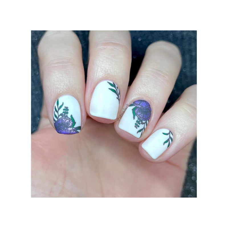 UberChic Beauty Secret Garden-03 Stamping Plate Gray