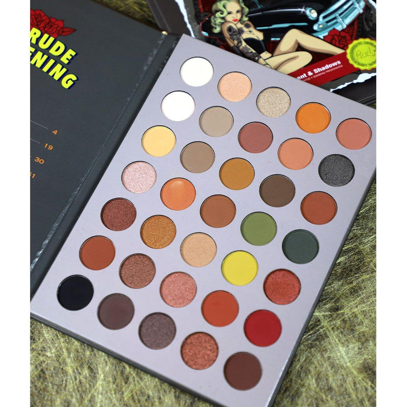 Rude Cosmetics The Rude Awakening Eyeshadow Palette - Paperback Edition Eye Shadow Gray