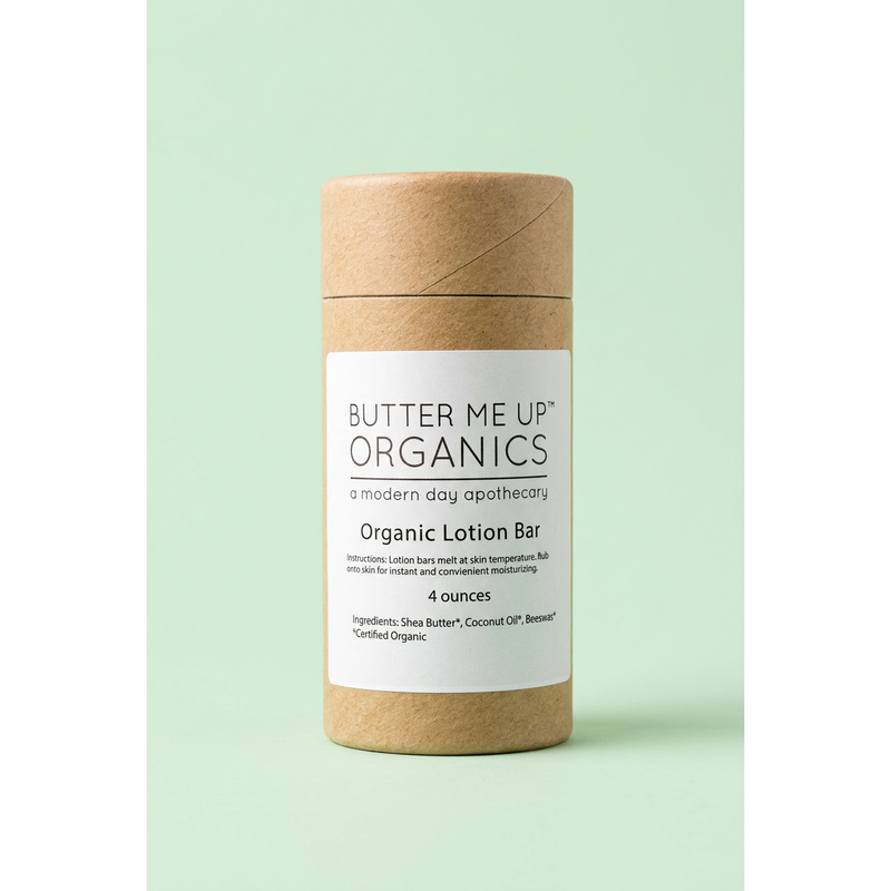 Butter Me Up Organics Organic Lotion Bar Body Light Gray